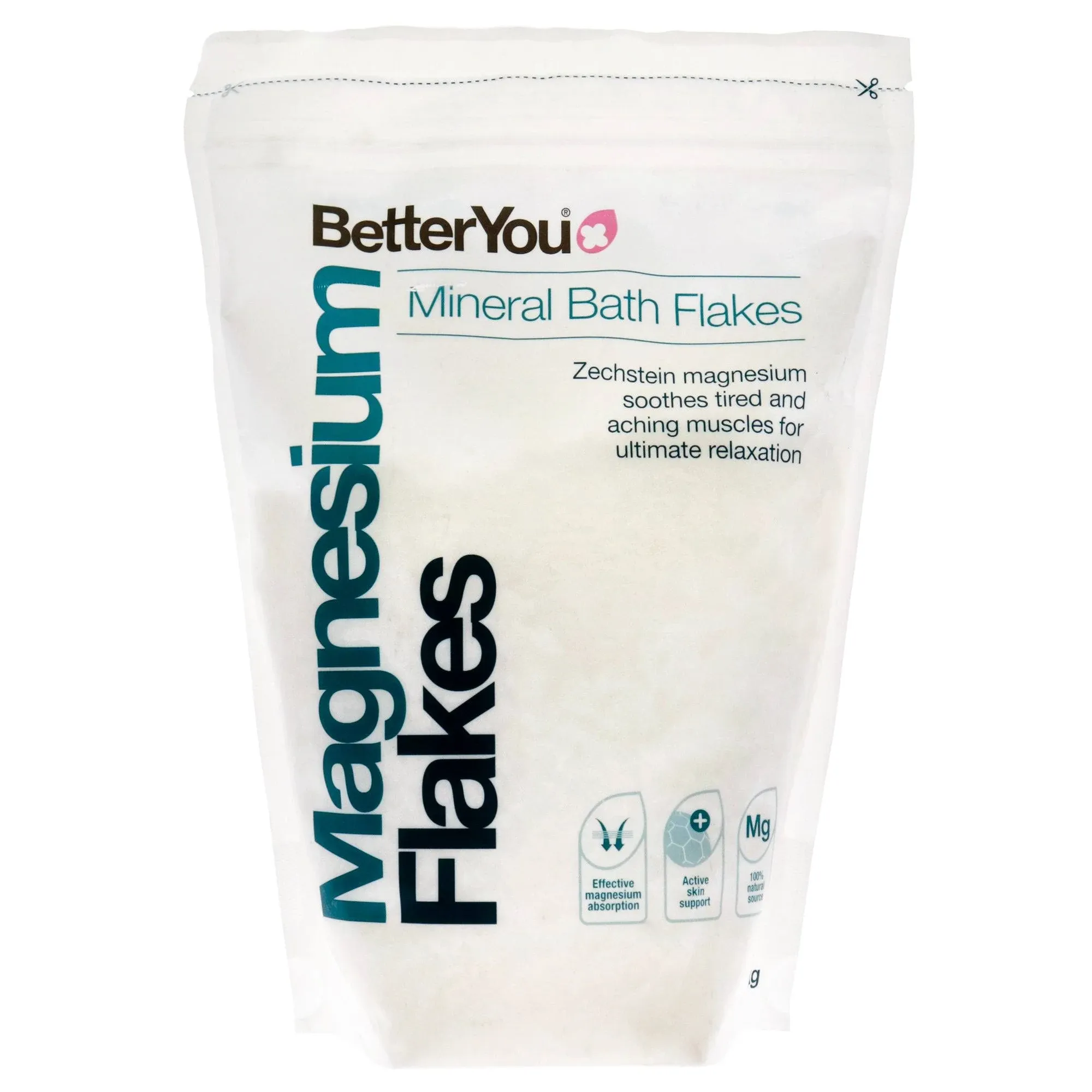 Betteryou Bath Flakes, Mineral, Magnesium - 1 kg