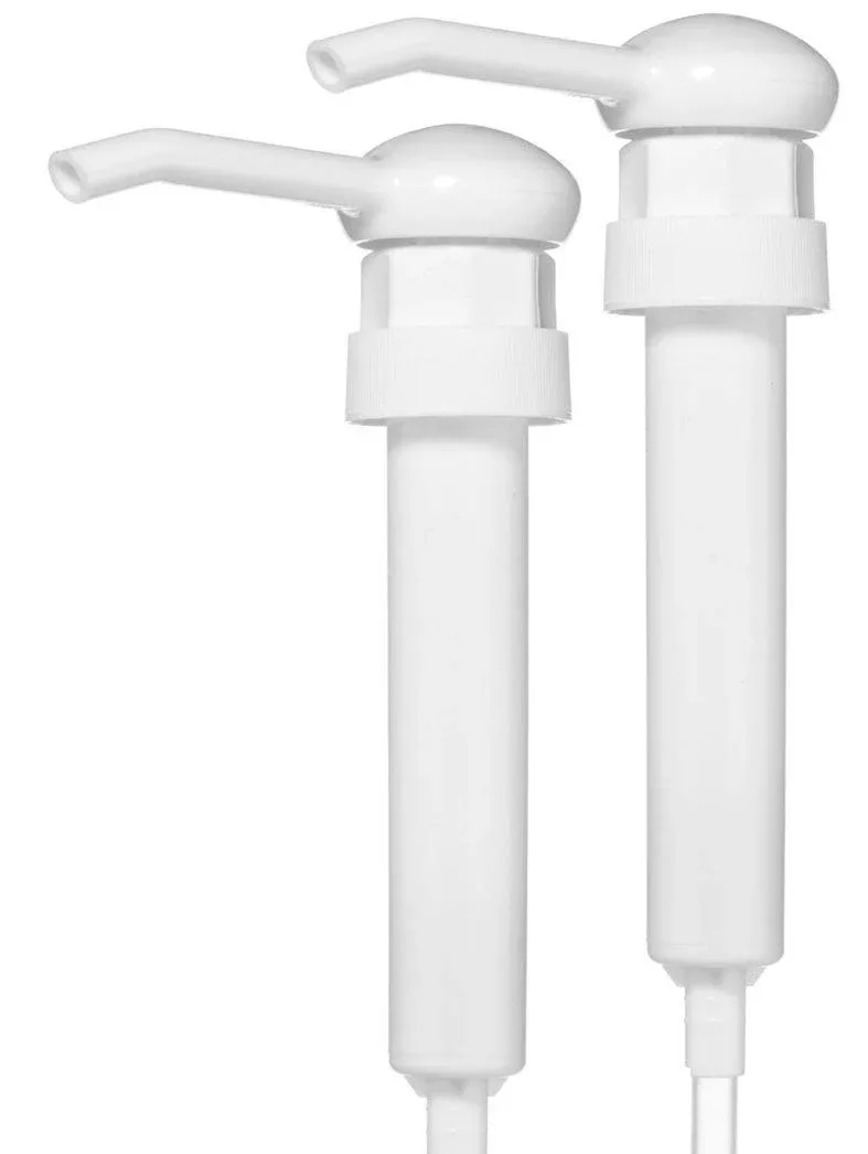 Bar5F Pump Dispensers | Set of 2 White Pumping Caps | Match with 1 Gal