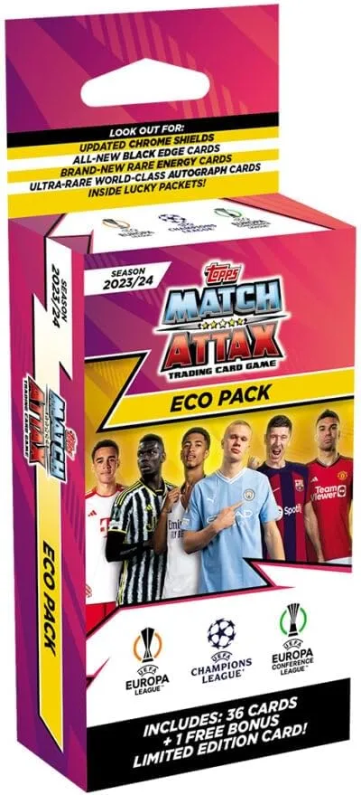 Topps 2023-24 Match Attax UEFA Champions League Cards - Eco Blaster (36 Cards + 1LE) (UCLMA23-2304)