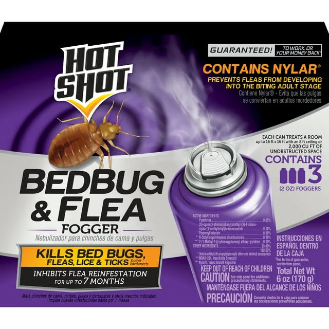 Hot Shot Bedbug Flea Fogger