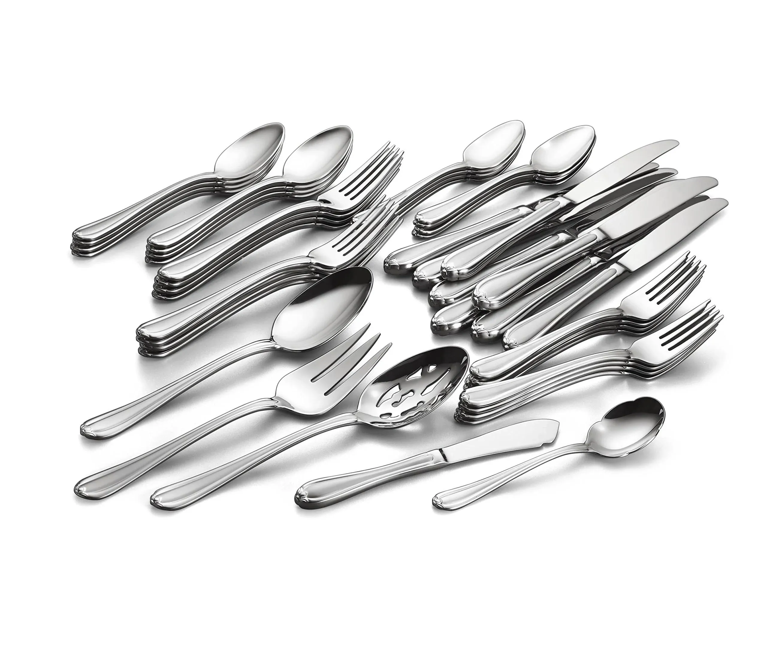 Gorham 846854 Melon Bud Frosted 45-piece Flatware Set