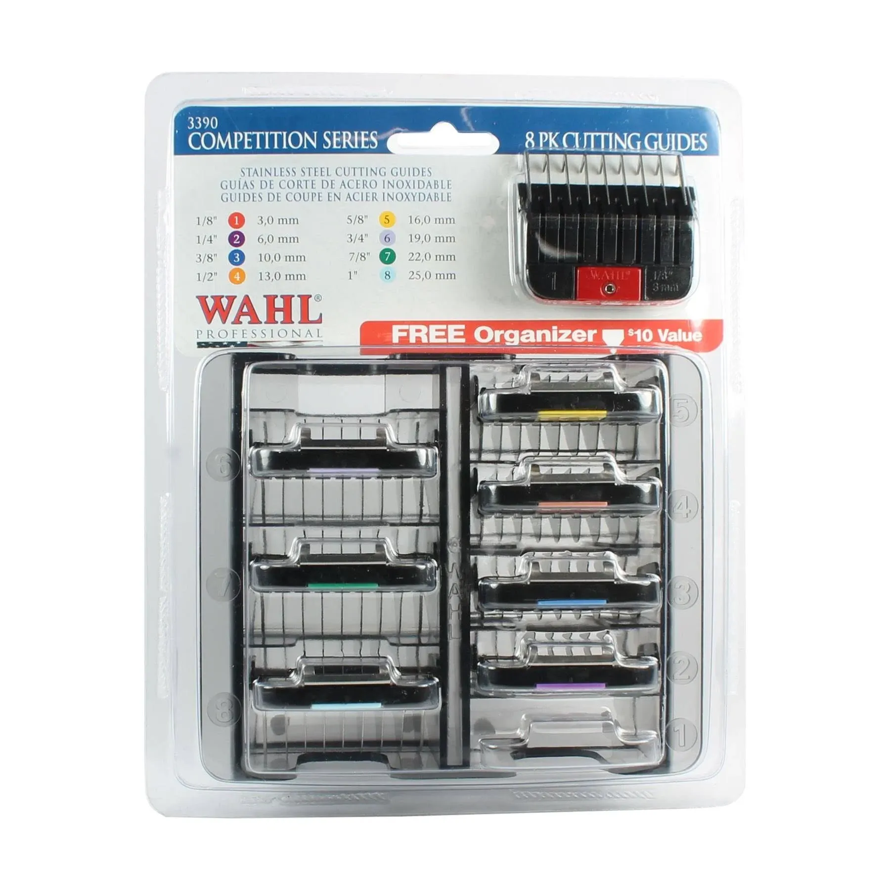 Wahl Stainless Steel Attachment Guide Combs