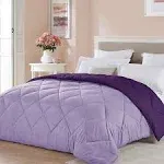 Seward Park Full/Queen Size Reversible Comforter Lightweight Microfiber Fill