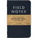 Field Notes Pitch Black 2-Pack Notebooks - Ruled, 3-1/2" x 5-1/2", 48 Pages