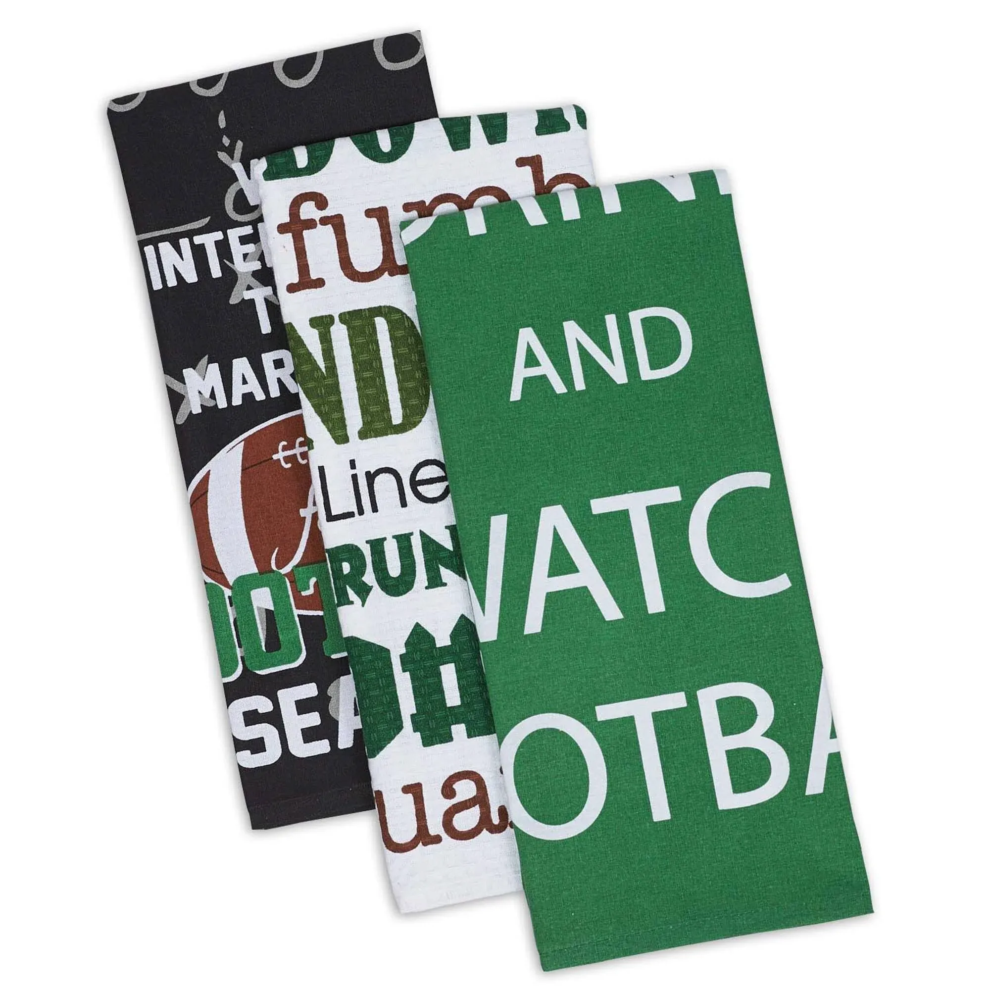 3 Piece Football Kitchen Towel Set