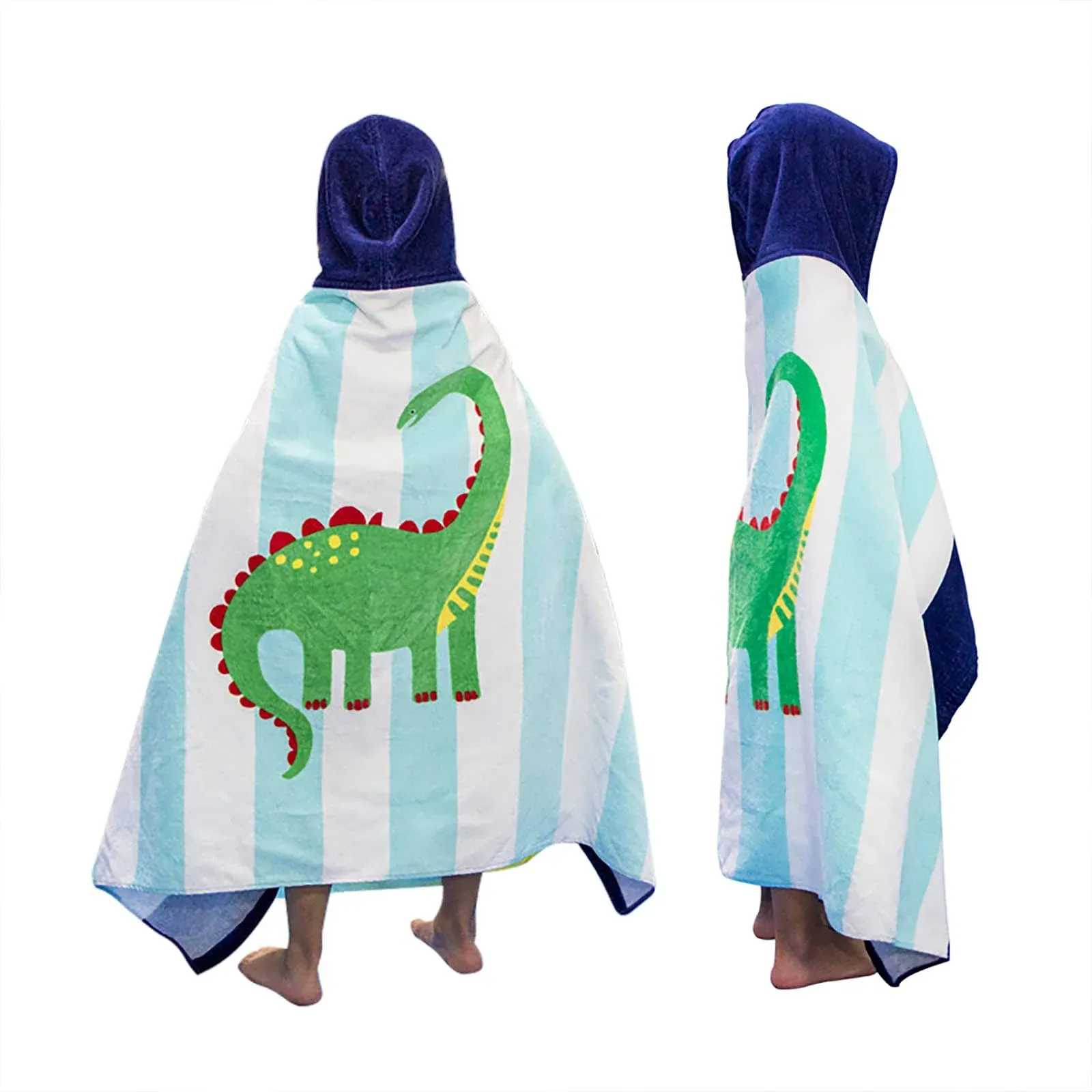 Bangsaur Kids Beach Hooded Towel Pool Bath Towel 100% Cotton 50 inchx30 inch ...