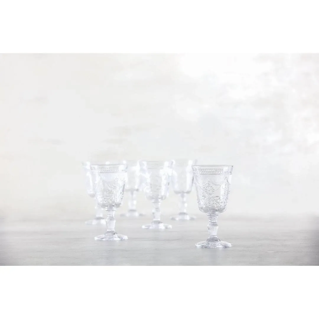 Fortessa Debutante Glass Goblet, Set of 6, 10 Ounce, Clear