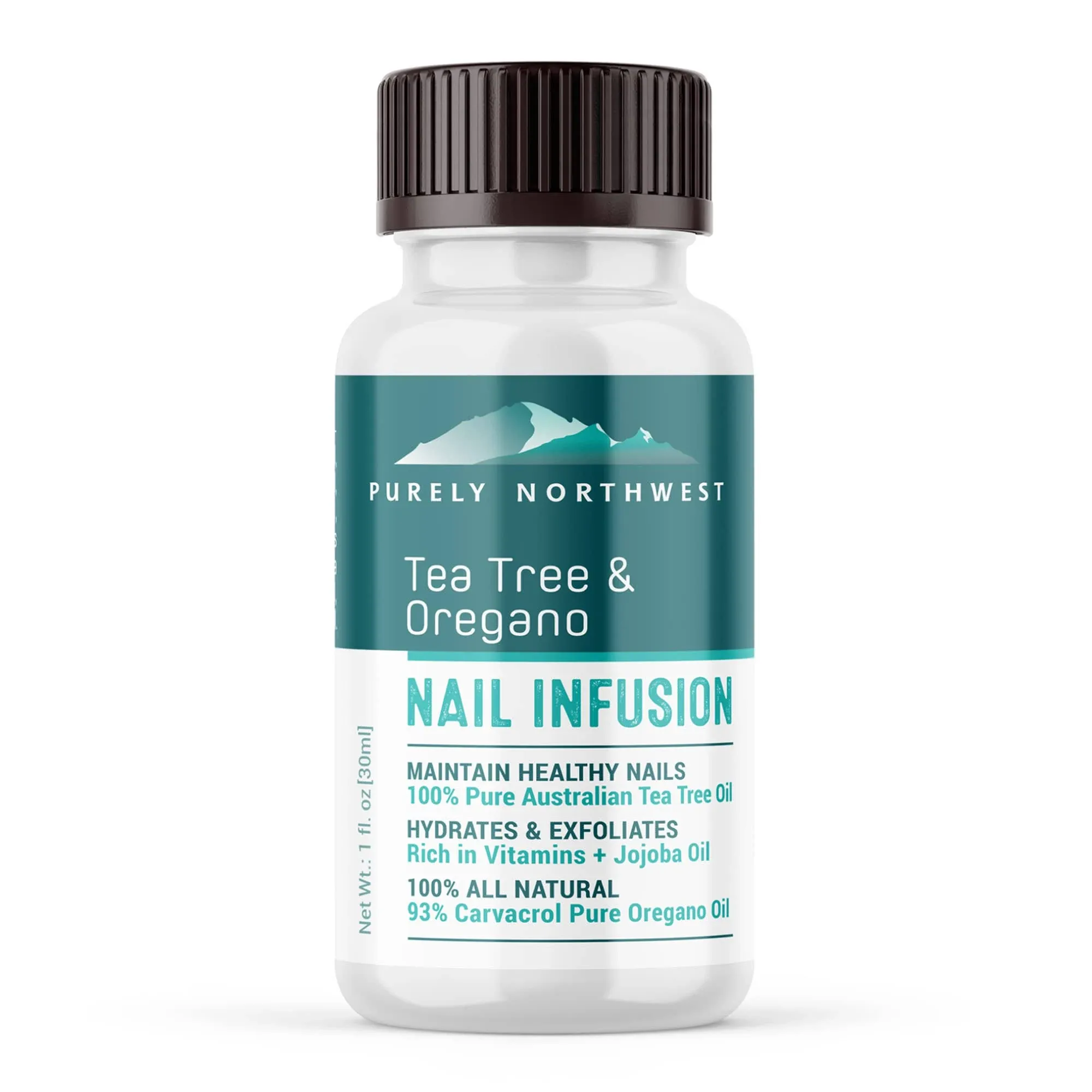 Extra Strength Toenail Solution 100% All Natural Tea Tree & Oregano Effective for Thick, Discolored & Cracked Nails Soft