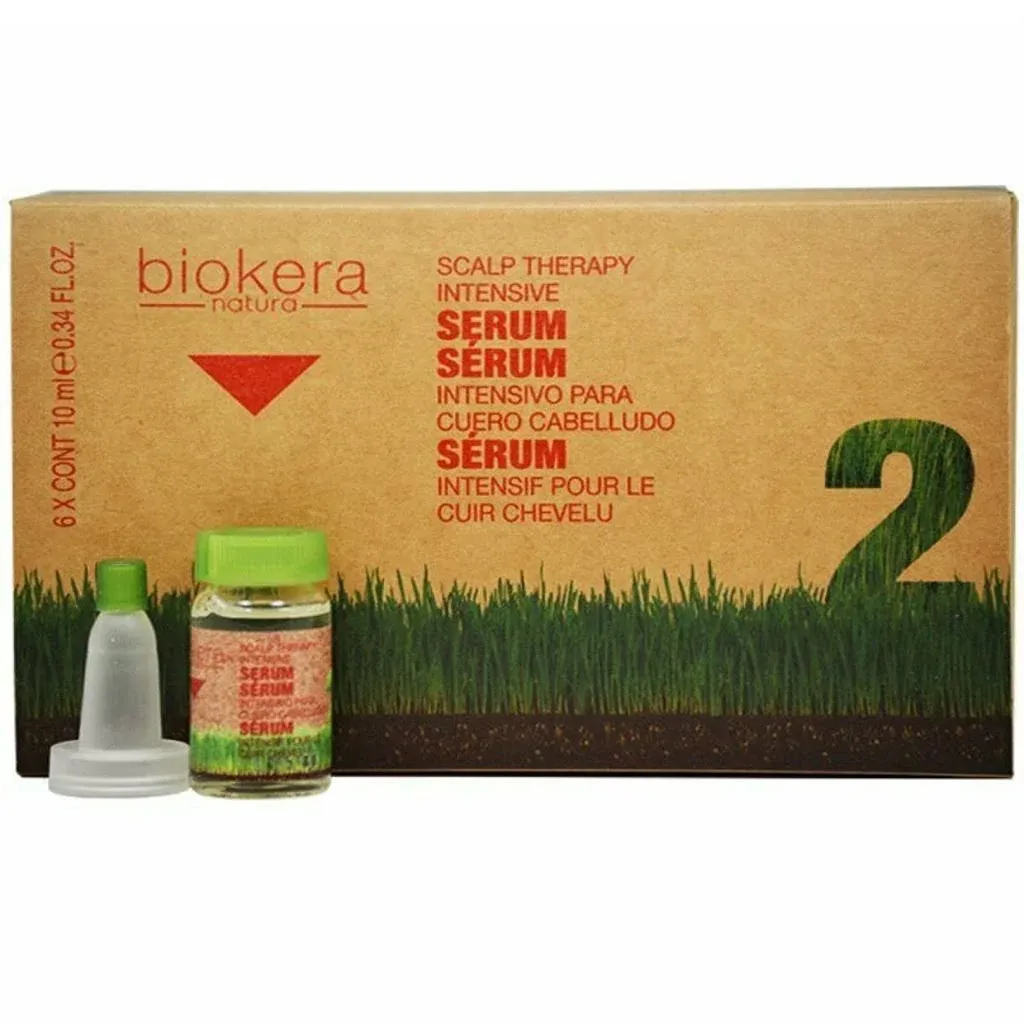 Salerm Biokera Natura Scalp Therapy Intensive Serum 6x.34oz w/Free Nail File