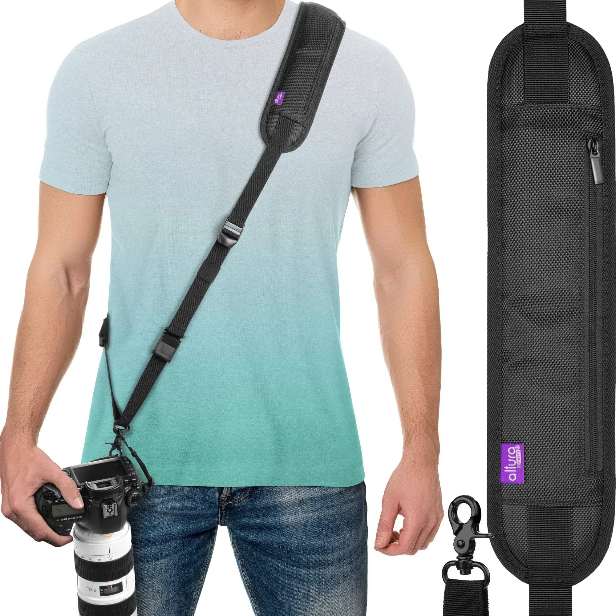 Altura Photo Camera Neck Strap w. Quick Release &amp; Safety Tether