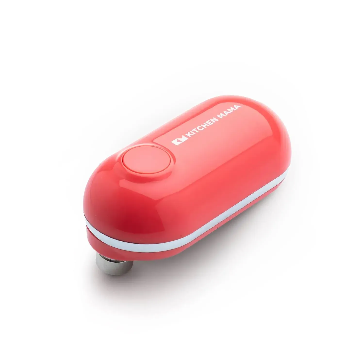 Kitchen Mama Mini Electric Can Opener, Battery Operated  (Red)