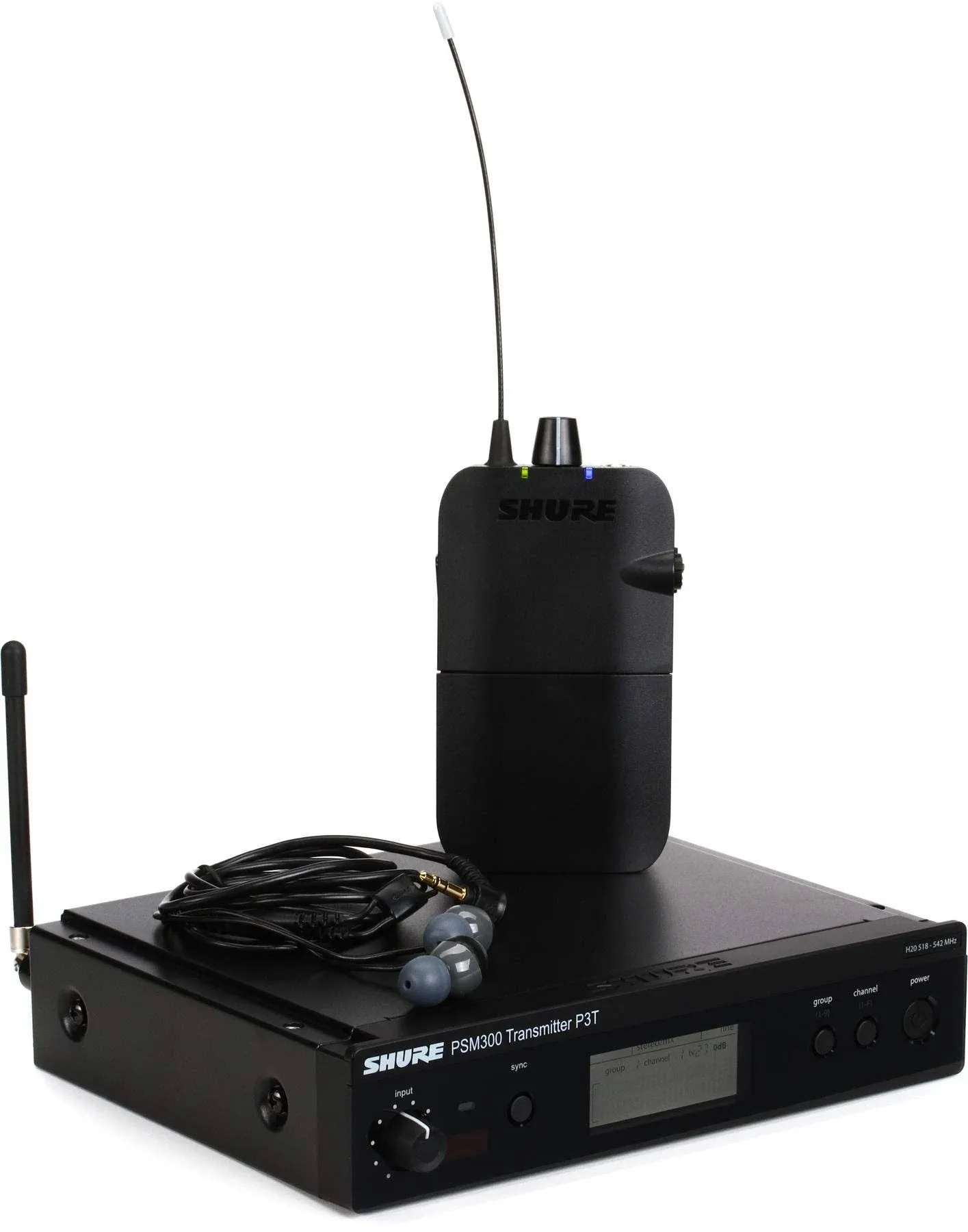 Shure PSM300 P3TR112GR Wireless In-Ear Monitor System - H20 Band