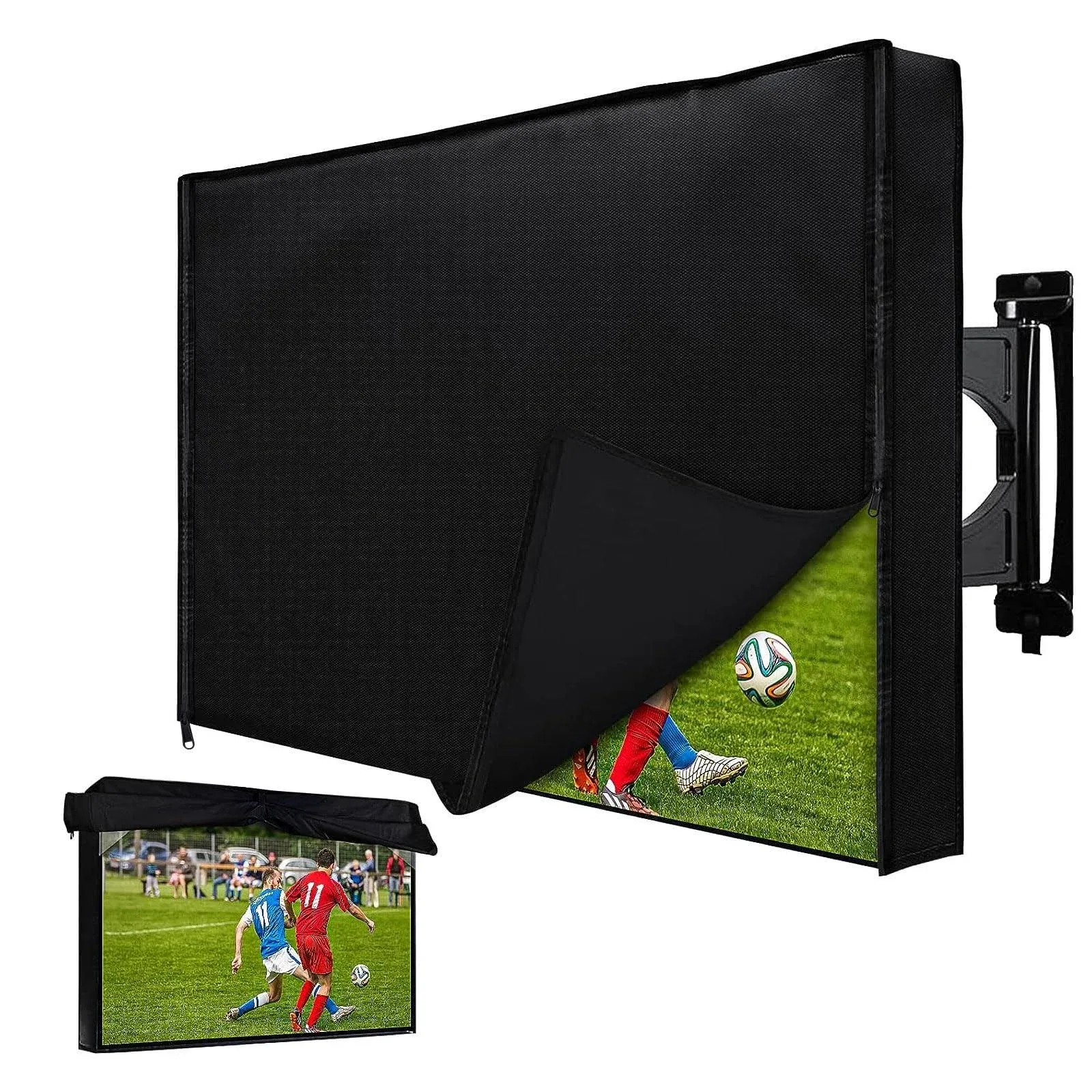 Outdoor TV Cover 40-43 Inch with 40&#039;&#039;-43&#039;&#039;(with<wbr/>out clear plastic), Black 