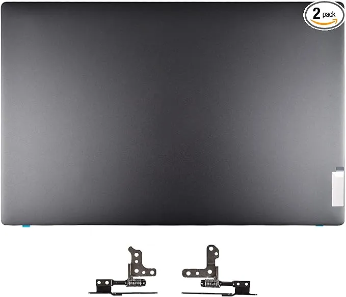 Replacement LCD Back Cover Top Lid with Hinges for Lenovo ideapad 5-15IIL05 5-15ARE05 5-15ITL05 Series Laptop, New ideapad 5-15IIL05 5-15ARE05 5-15ITL05 Back Cover P/N: 5CB0X56073 AM1K7000310, Gray