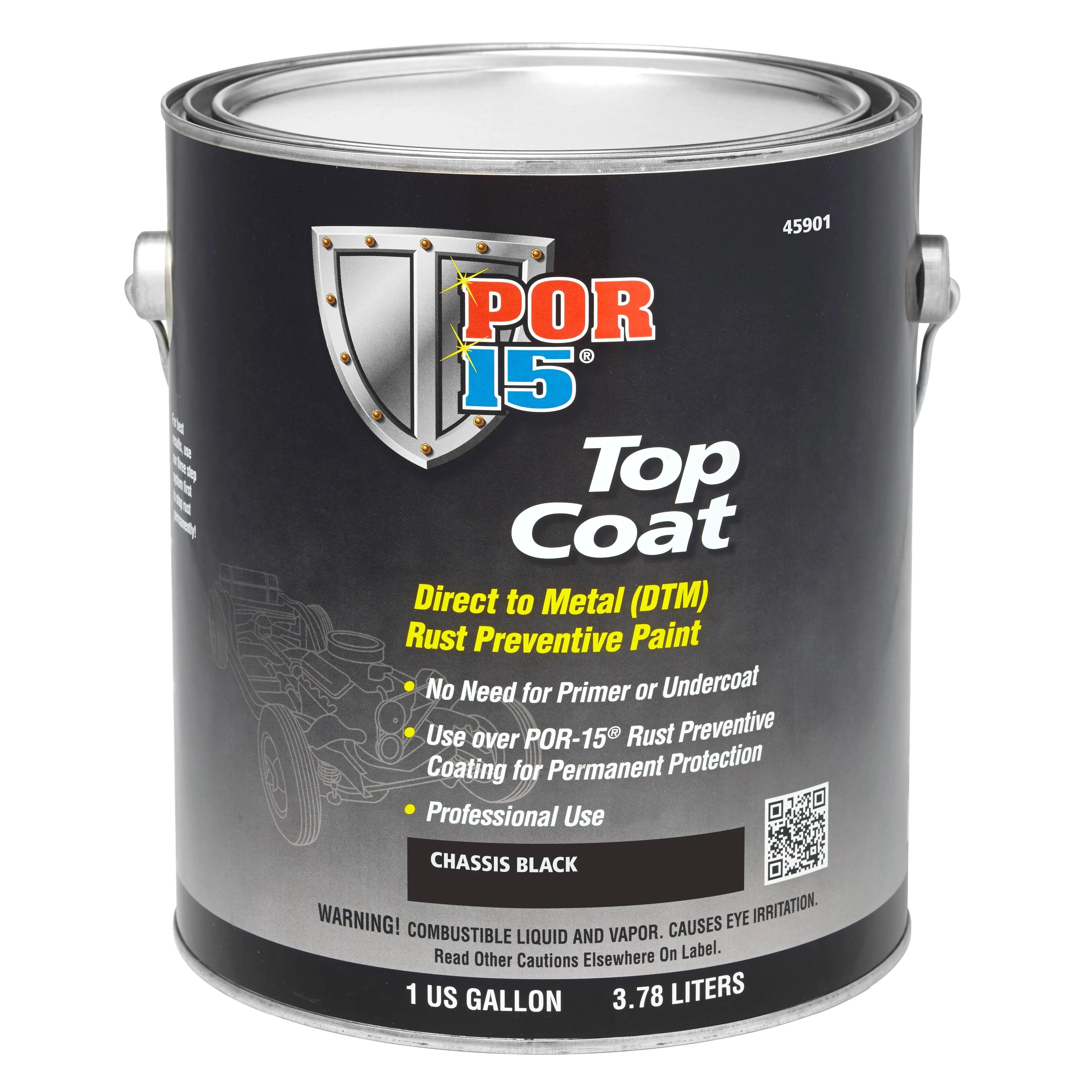 POR-15 45901 Chassis Black Top Coat - 1 Gal