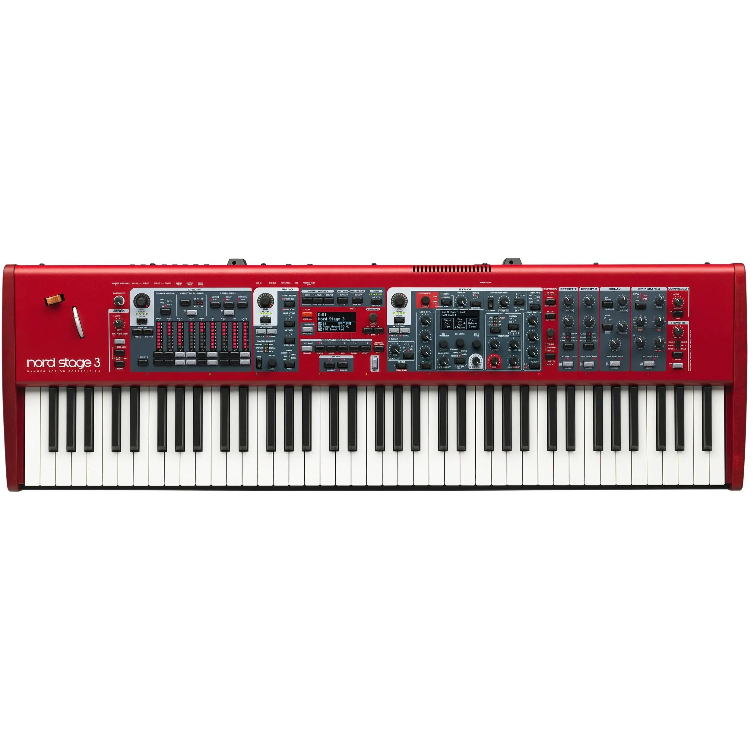 Nord Stage 3 HP 76-Key Digital Piano with Hammer Action Portable Keybed