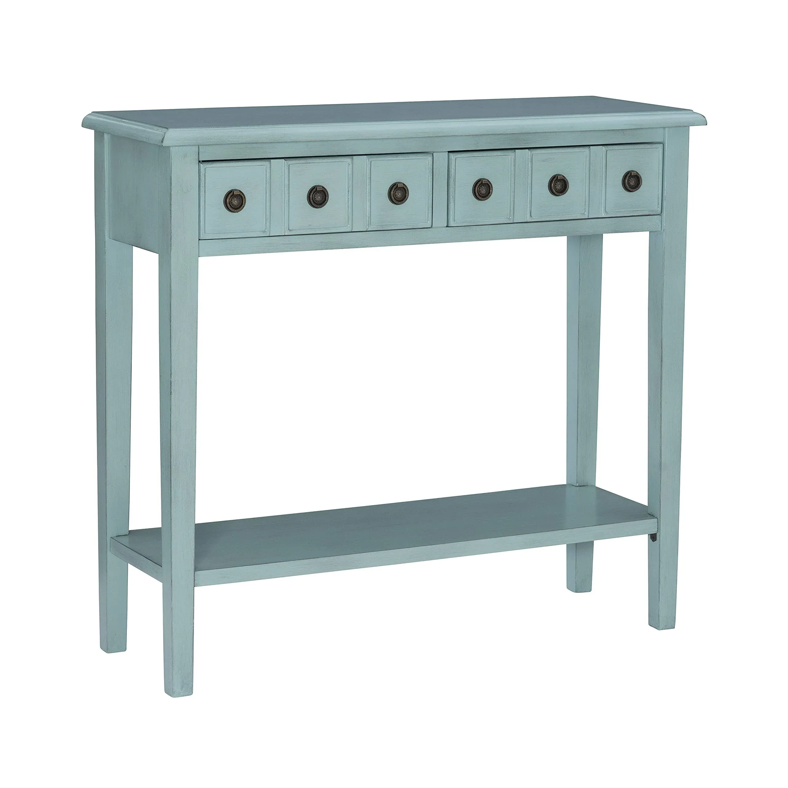 Powell Teal 38" Console Kelly Table