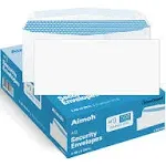 500#9 Security White Envelopes, GUMMED Closure, Premium Security Tint Pattern - No Window, EnveGuard, Size 3-7/8 x 8-7/8 Inches - White - 24 LB - 500 Count (30128)