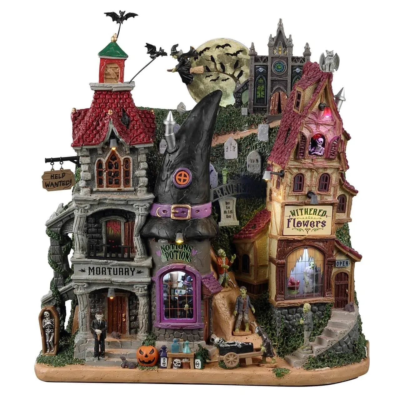 Lemax 25919 Spooky Town Facade: Raven Hill