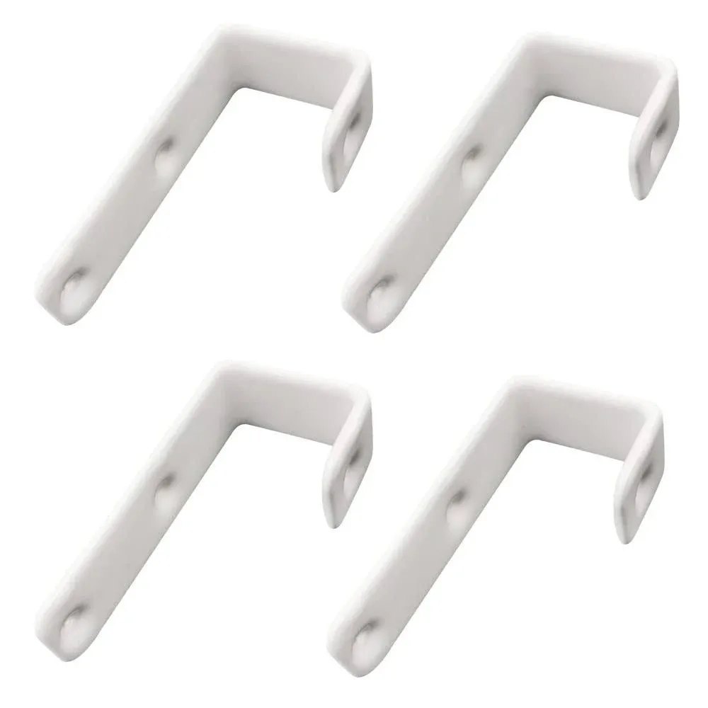 4pcs PVC Coated Bed Ladder Hooks Iron Bunk Bed Ladder Hooks BracketsHeavy Dut...