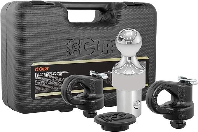 Curt 60692 OEM Puck System Gooseneck Ball & Safety Chain Anchor Kit