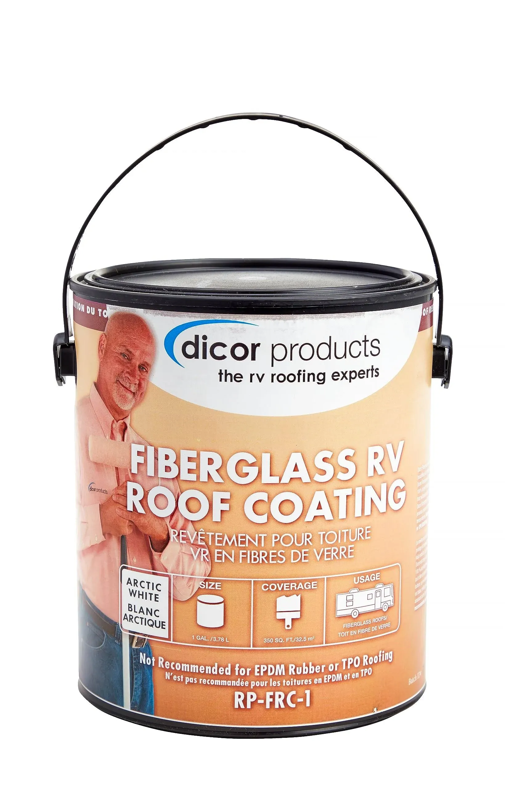 DICOR Corporation Fiberglass RV Roof Coating RPFRC1