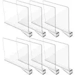 Clear Acrylic Shelf Dividers Closets Shelf And Closet Separator For Organization