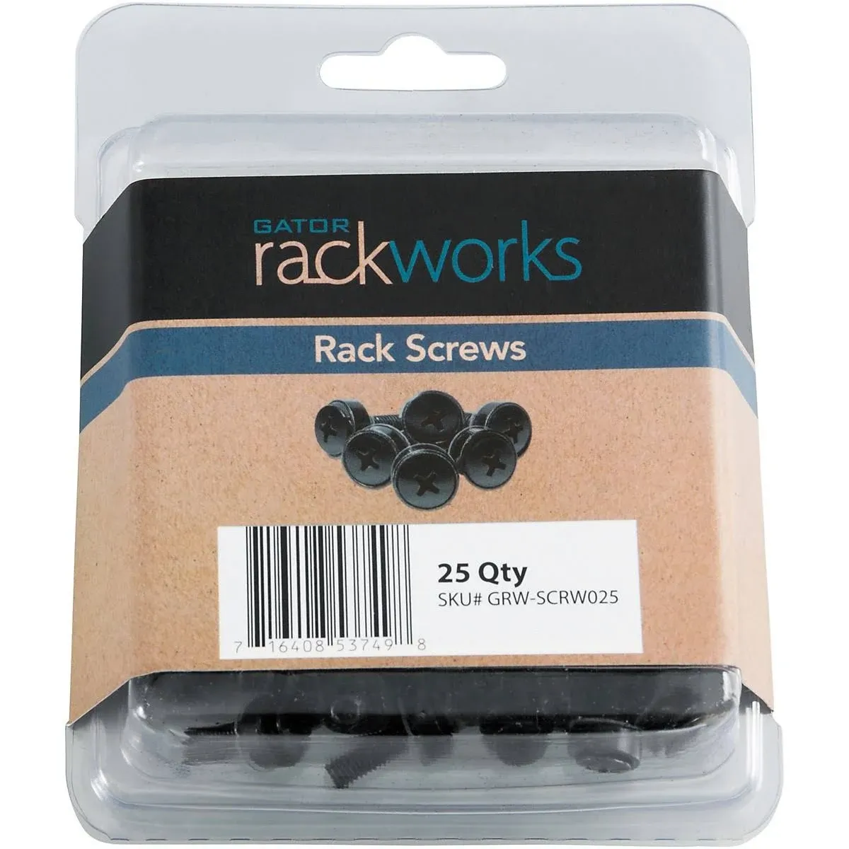 Gator GRW-SCRW025 Rackworks Rack Screws (25 Pack)