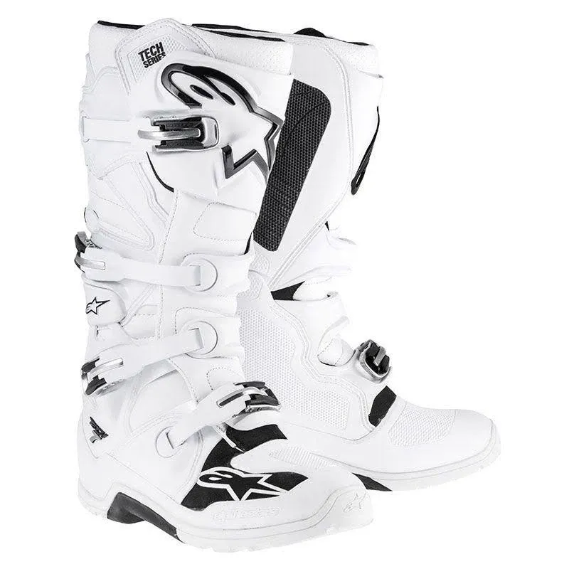 ALPINESTARS TECH 7 BOOTS WHITE SIZE 10 482-20310