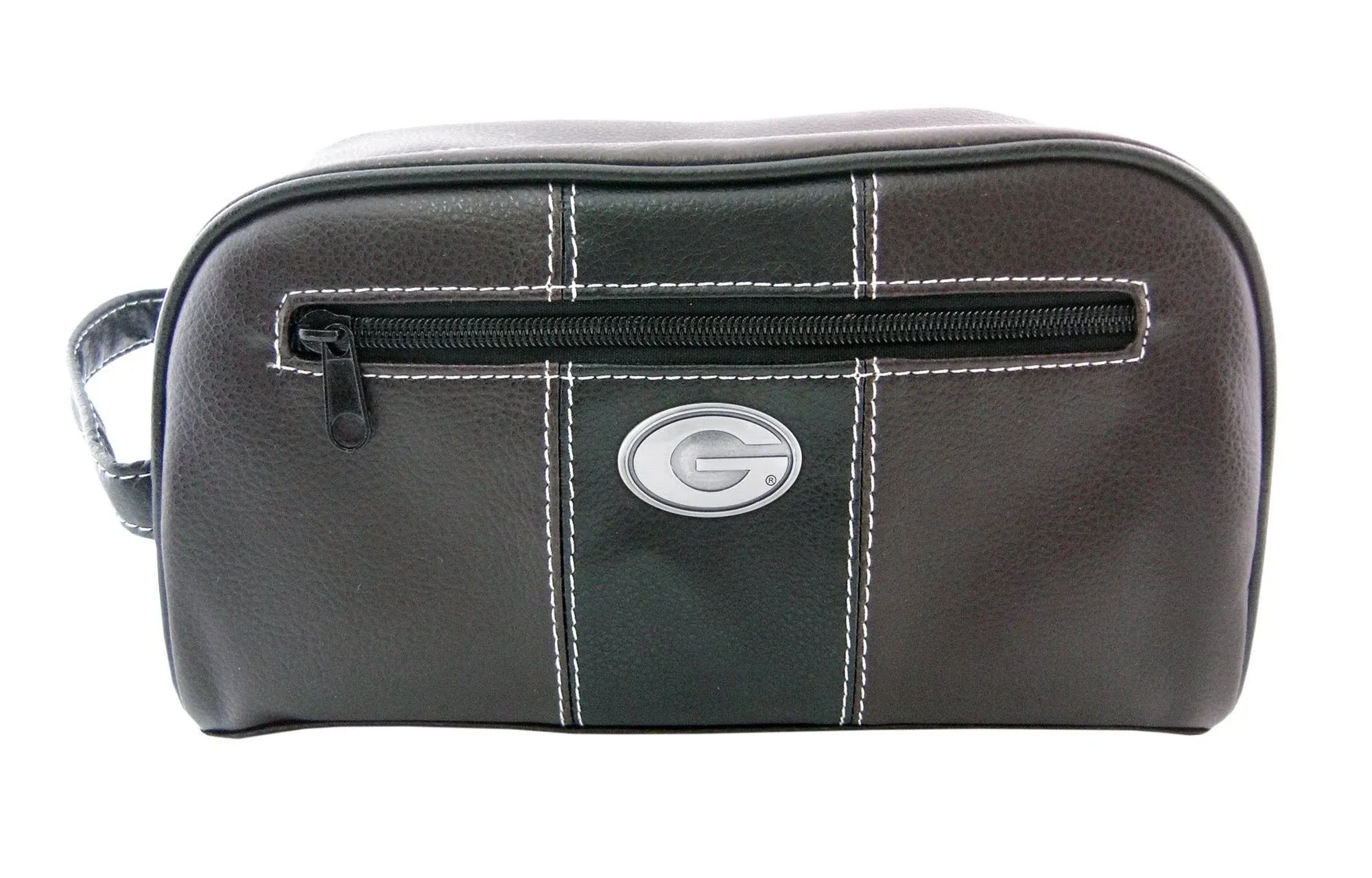 Zep-Pro UGA-MTB1-BRW Georgia Bulldogs Concho Emblem Pebble Brown & Black Toiletry Shave Kit