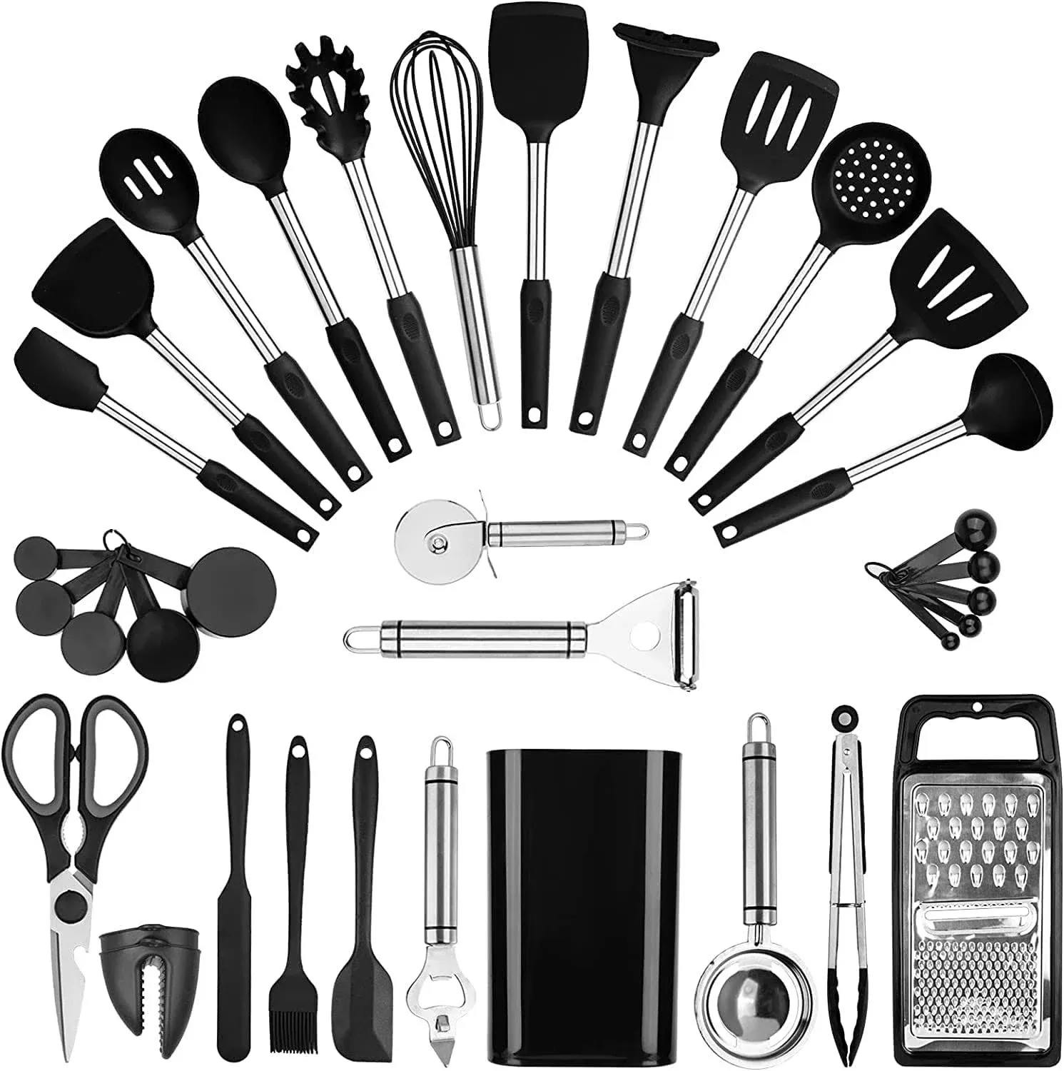 35 PCS Silicone kitchen Utensils set,Cooking Utensils set,Utensils,K<wbr/>itchen Tool 