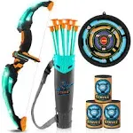 Joyin Kids Bow and Arrow Set, LED Light Up Archery Toy Set with 9 Suction Cup Arrows, Target & Arrow Case, Indoor and ou