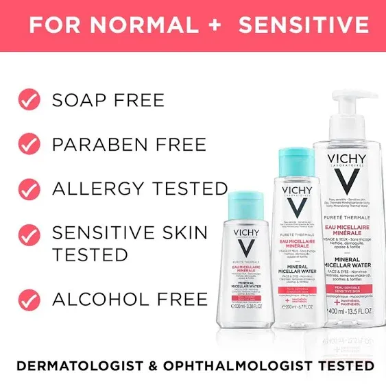 Vichy Pureté Thermale Mineral Micellar Water Sensitive Skin