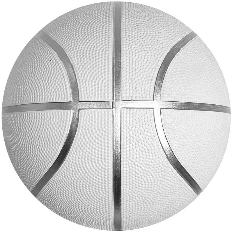 White Basketball Ball for Autographs Signing Leisure Play Full Size 7