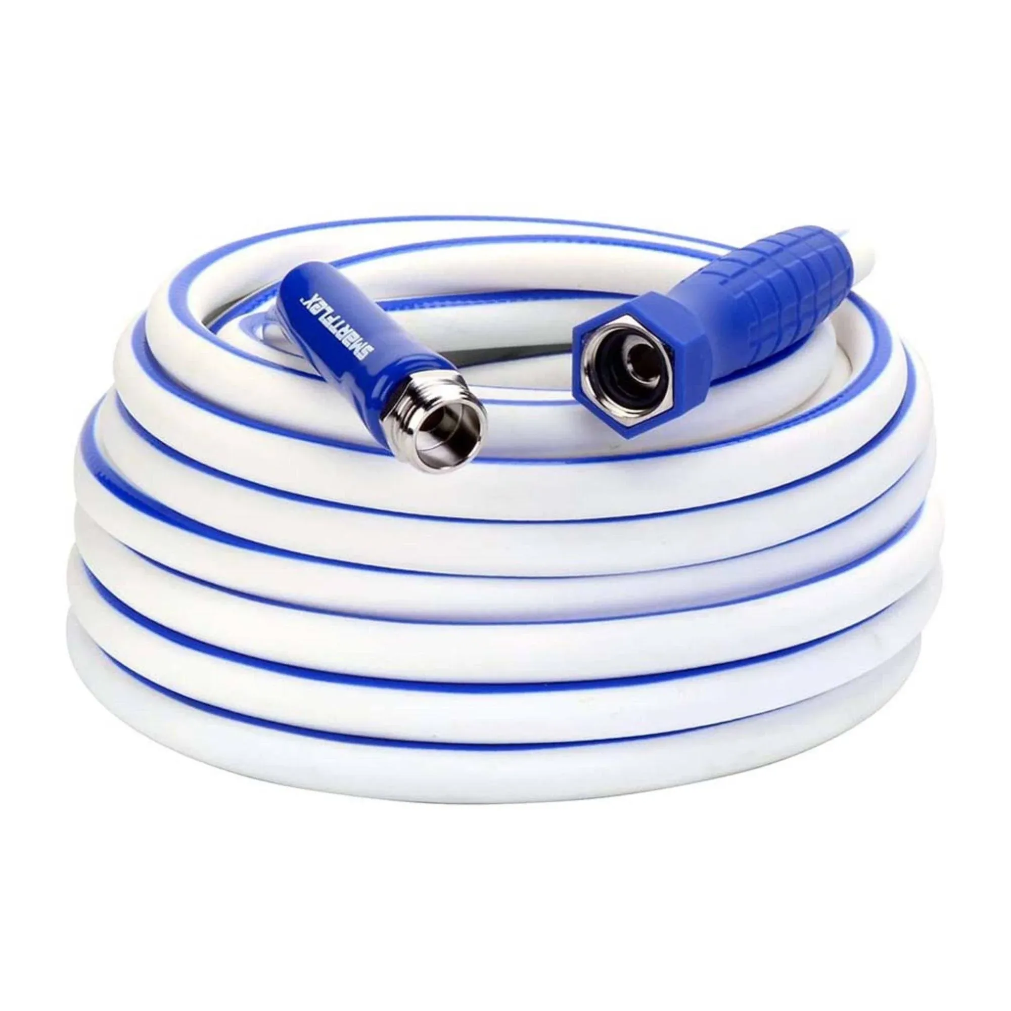 SmartFlex RV/Marine Water Hose, 1/2 in. x 50 ft., Hybrid, White - HSFRV450