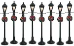 Lemax Caddington Village Accessories: Gas Lantern Street Lamps #64498 #64500