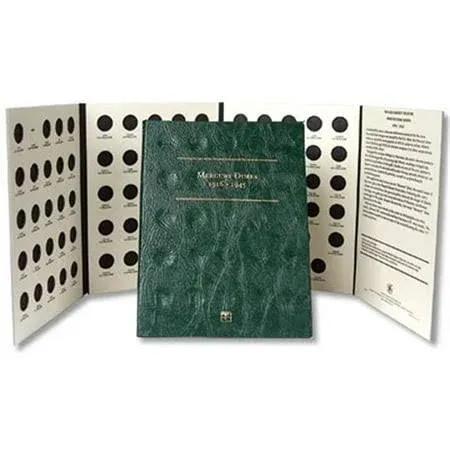 Littleton New Coin Folder For US Mercury Dimes 1916-1945 Model LCF20 New Album