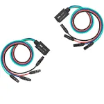 Pair of LyxPro Audio Snake 4 Channel XLR 3 Pin Multi Network Breakout for Stage Sound Lighting and Recording Studio XLR to RJ45 Ethercon