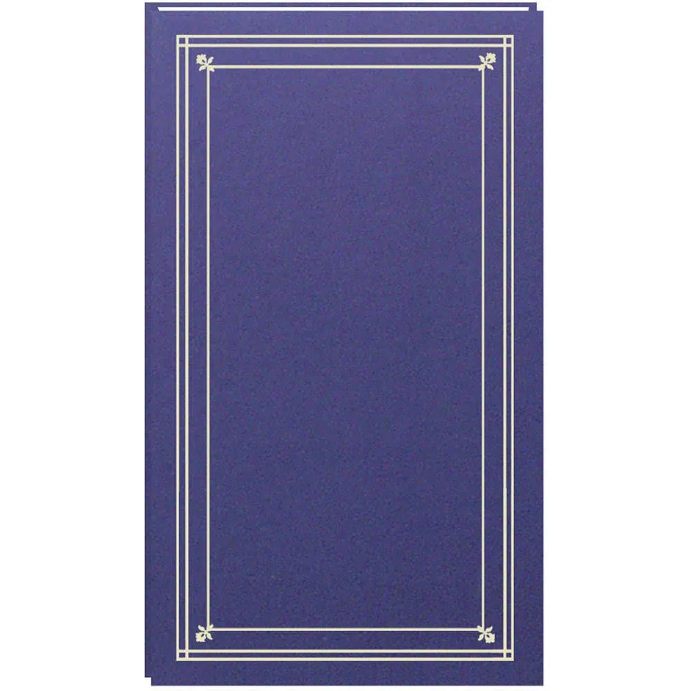 Pioneer Photo Albums 204-Pocket Post Bound Slim Line Leatherette Cover Photo Album for 4 by 6-Inch Prints, Bay Blue