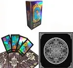 VOVCIG Tarot Cards,English Spanish Bilingual Tarot Cards,Baraja de Tarot,Tarot Cards with English Guide Book and Tarot Special Tablecloth…