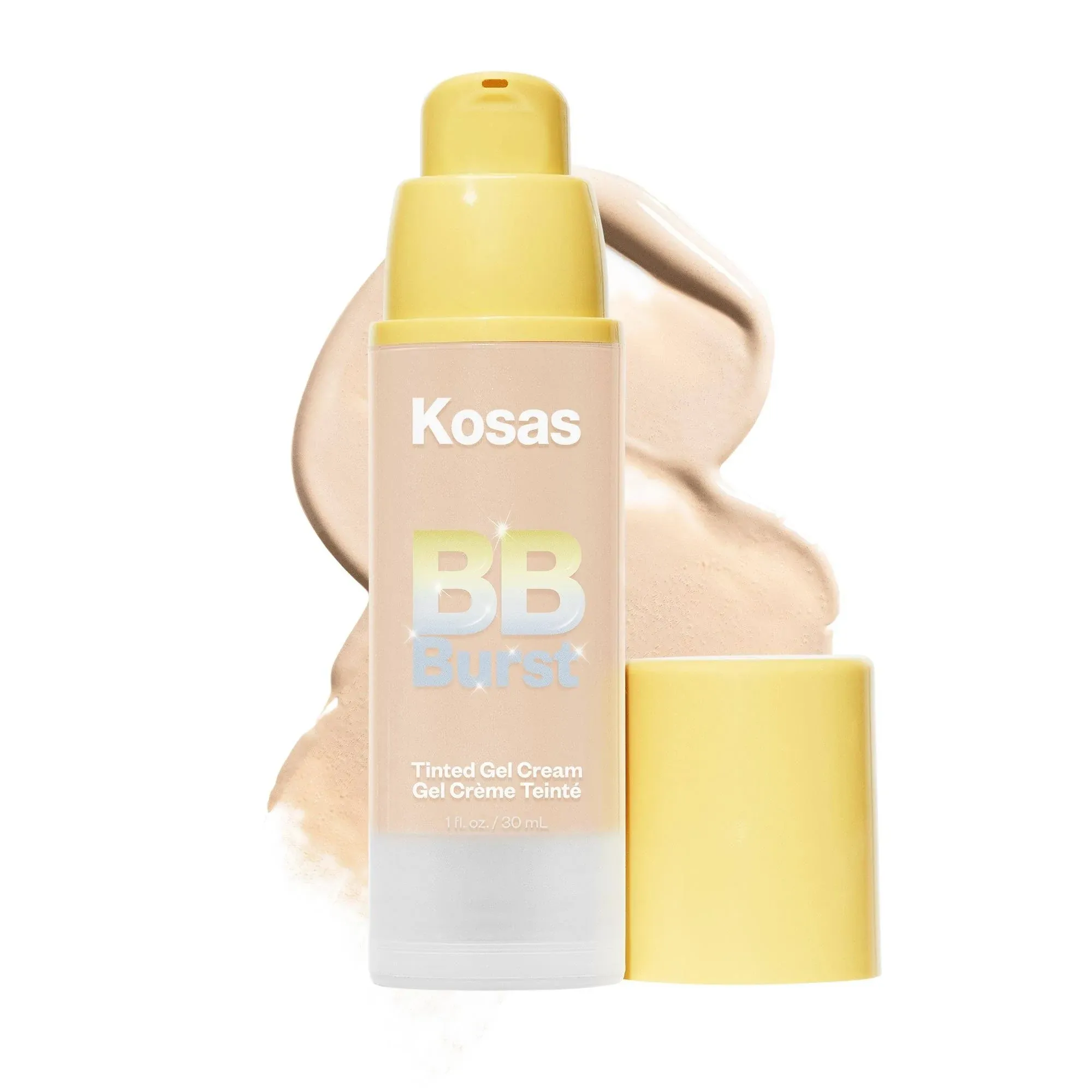 Kosas BB Burst Tinted Moisturizer Gel Cream with Copper Peptides Medium Neutral 23