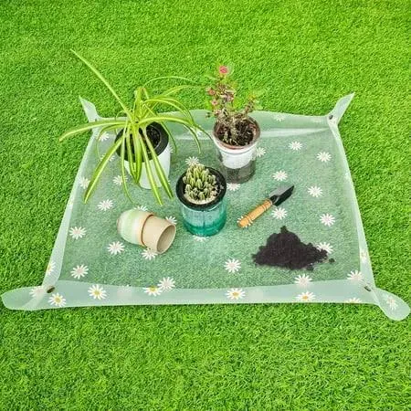 Repotting Mat for Indoor Plants Waterproof Clear Potting Mat Foldable Plant ...