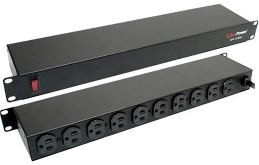 CyberPower 10-Outlet Rackmount Power Distribution Unit 1 RU, Bench/Cabinet ...