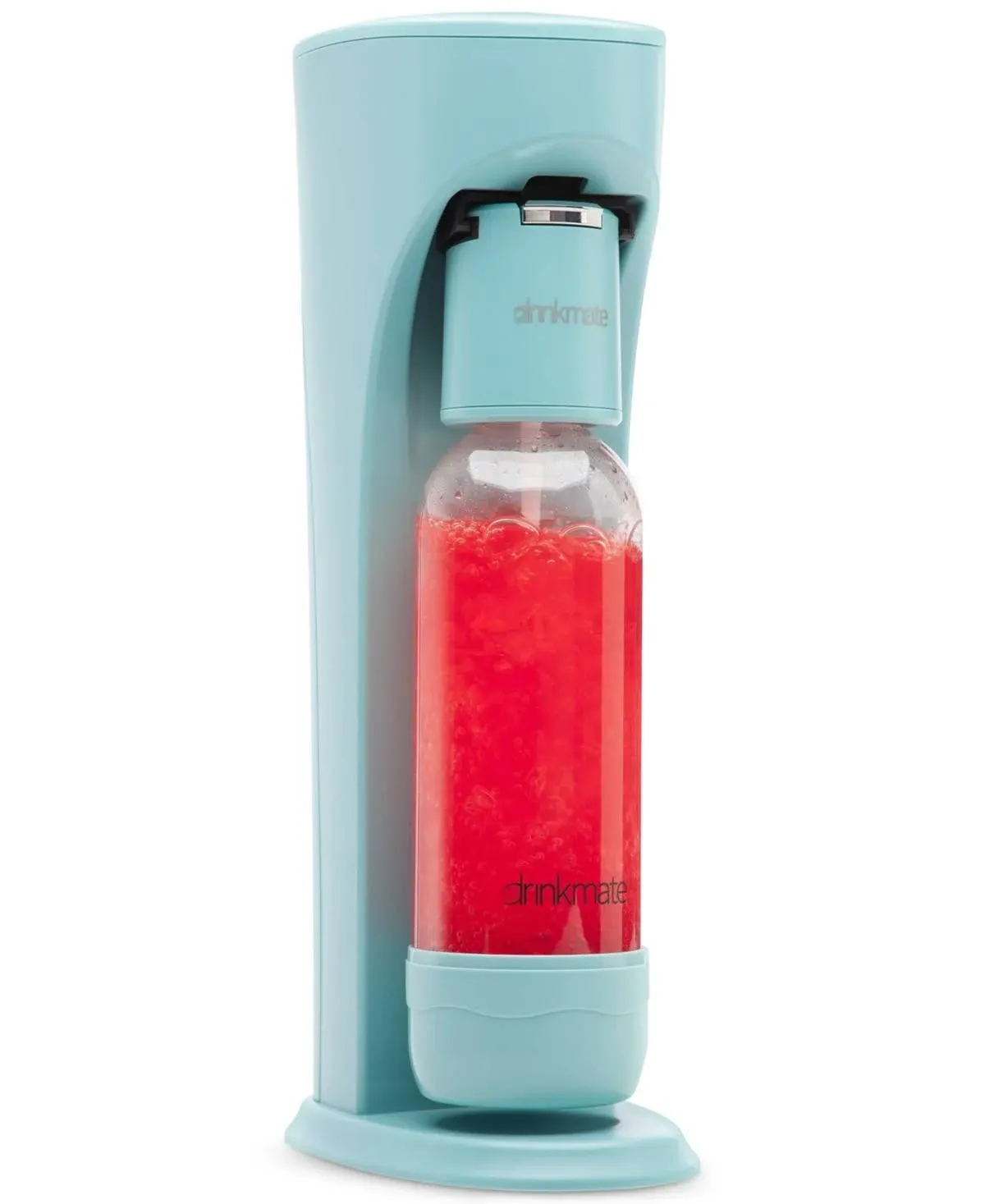 DrinkMate OmniFizz Sparkling Water and Soda Maker, Carbonates Any Drink Without Diluting It, CO2 Cylinder Not Included (Arctic Blue)