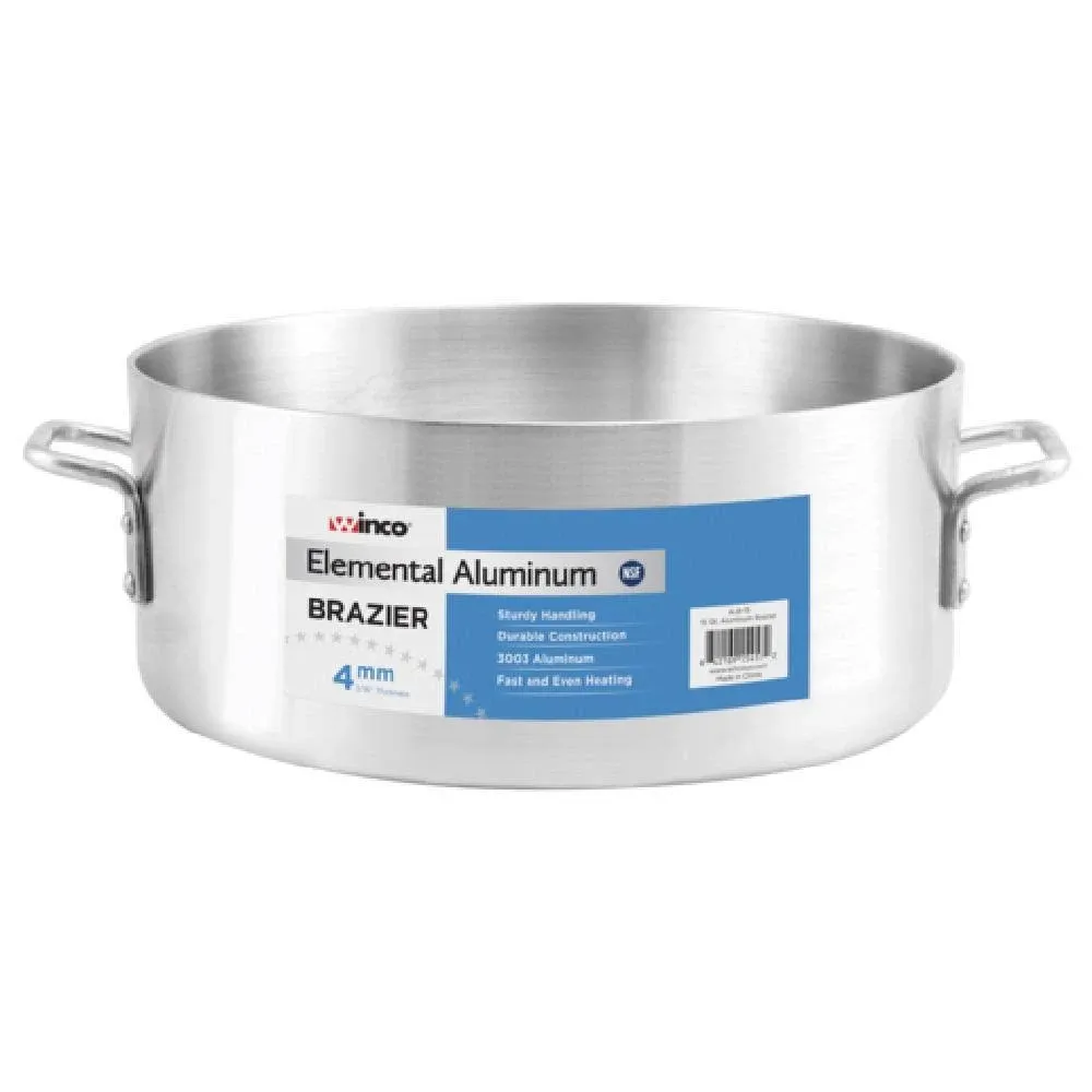 Winware Professional 35 Quart Aluminum Brasier