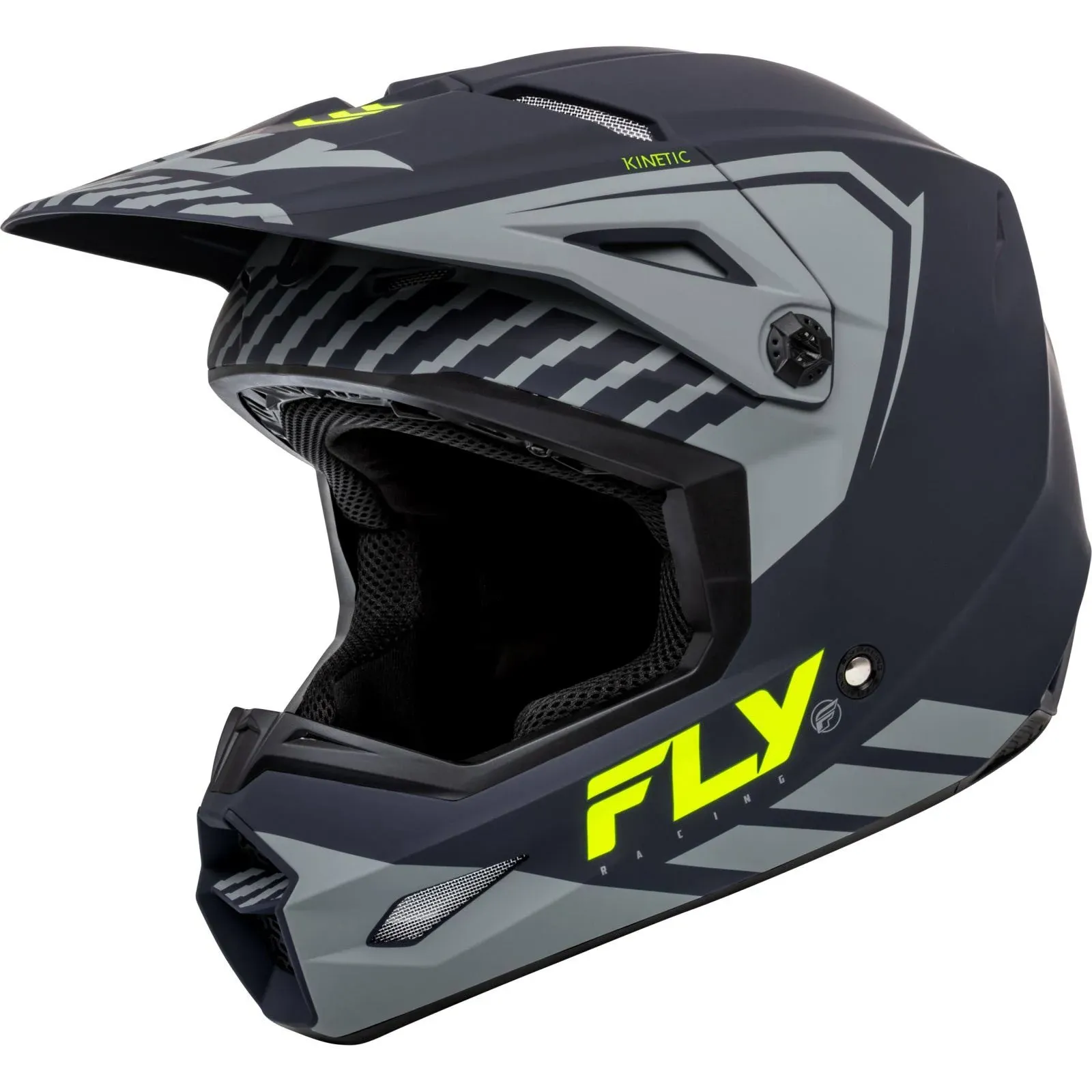 Fly Racing F73-8658X Kinetic Menace Helmet Red/Black/Yellow XL