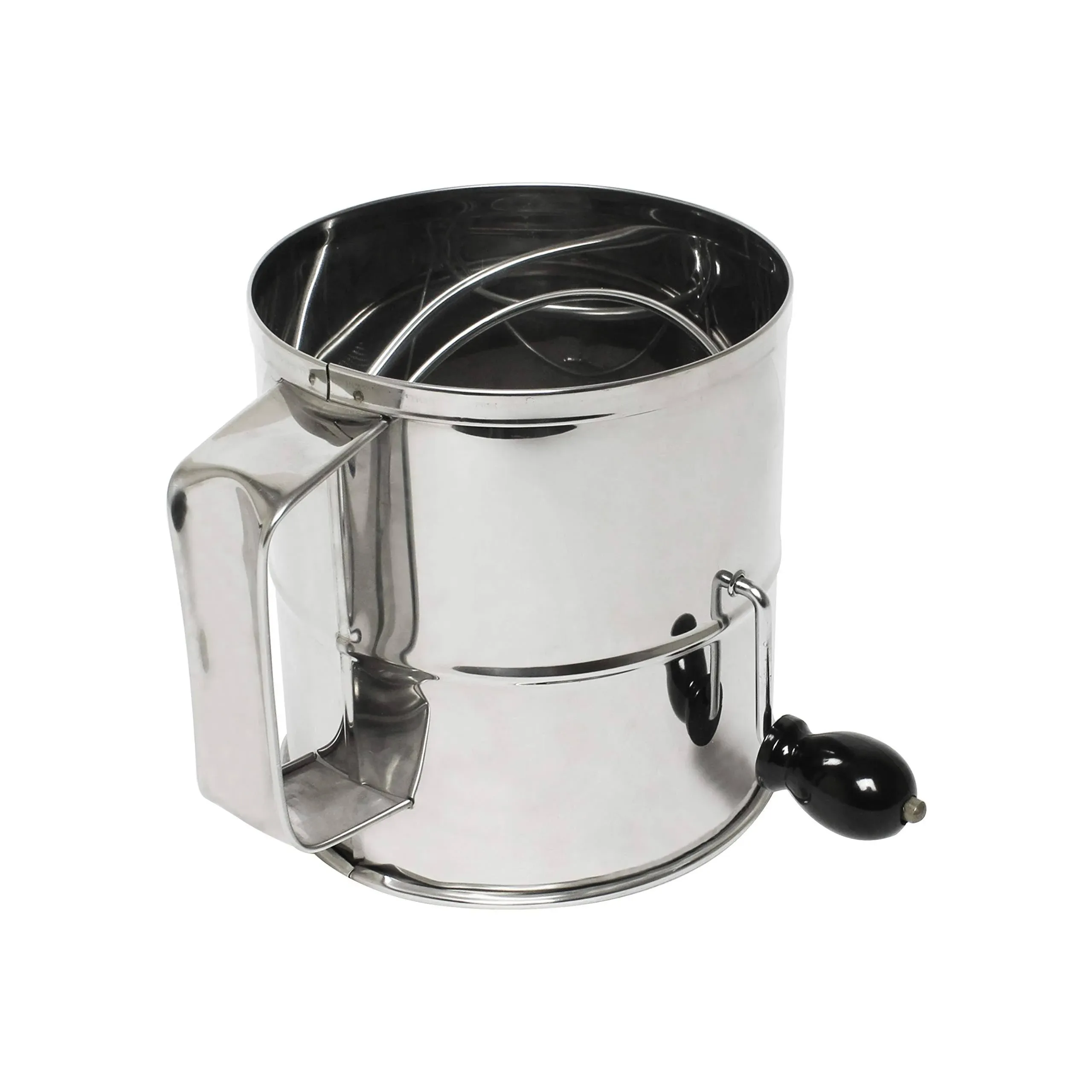 Thunder Group SLFS008 Stainless Steel Mirror Finish Rotary Flour Sifter