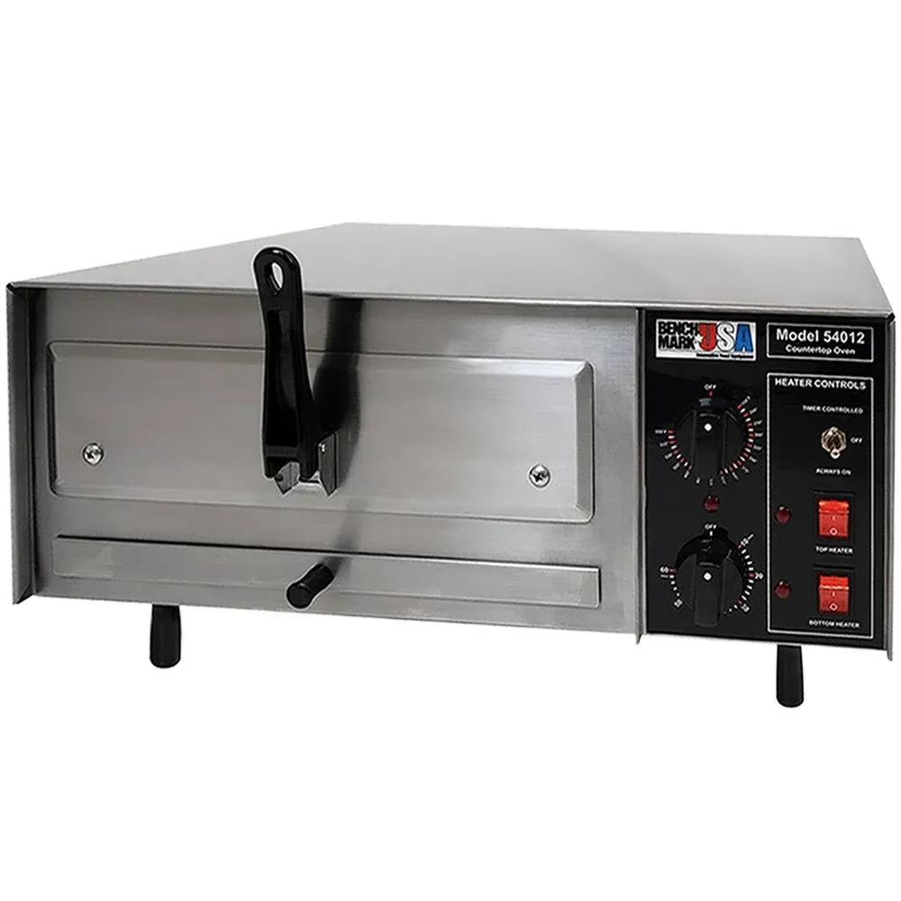 Benchmark USA 54016 Stainless Steel Countertop Pizza / Snack Oven with 16" Opening - 120V, 1750W