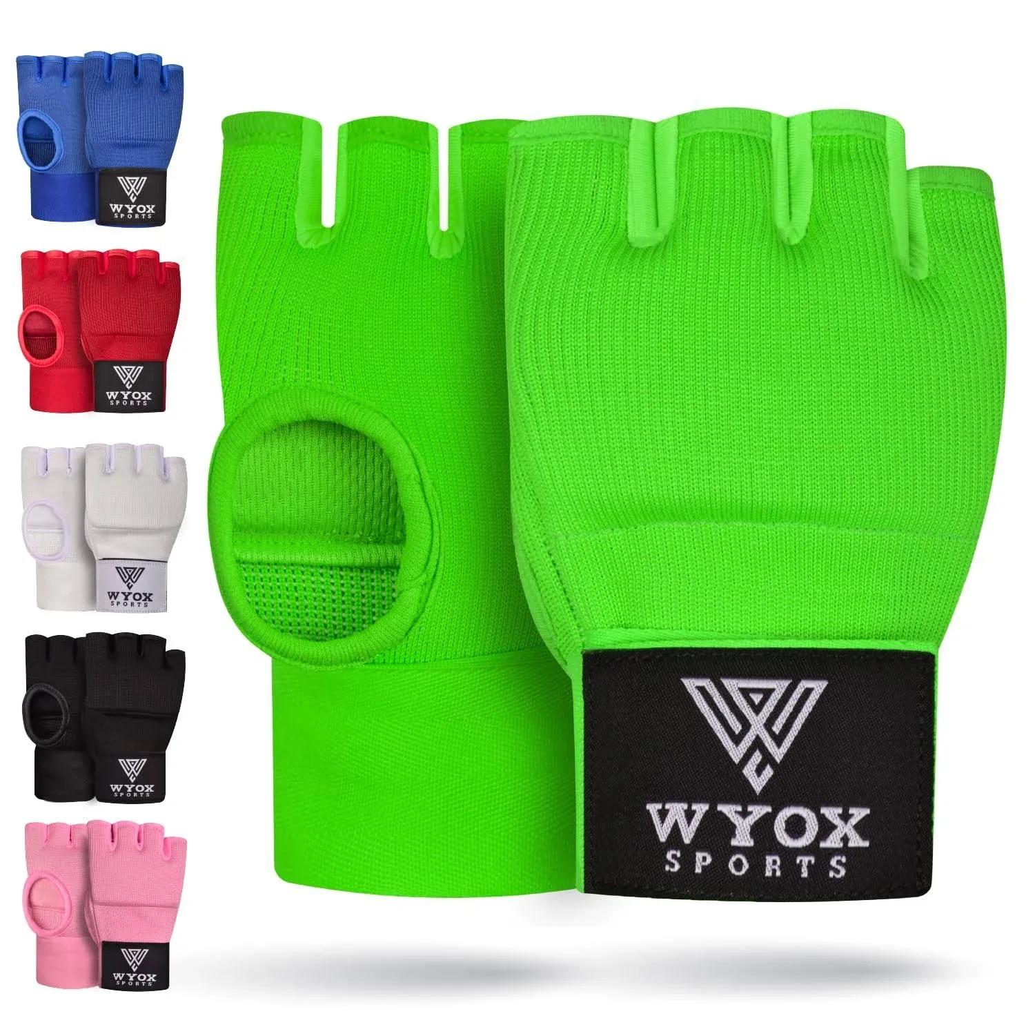 WYOX Gel Hand Wraps for Boxing Gloves, Quick 80cm Wrist Wraps, Padded Knuckle Protection Boxing Wraps for Men, Women, Youth, Muay Thai Hand Wraps, MMA Kickboxing Martial Arts Inner Glove Wrap