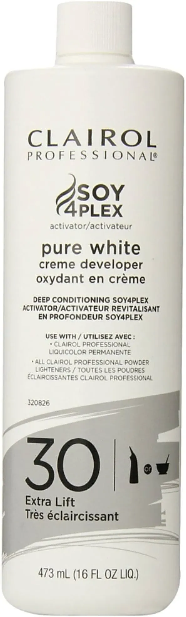 Clairol pure white crème developer 30 volume 16oz